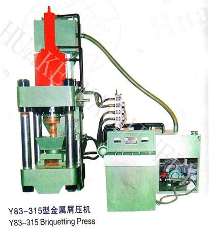 Y83-500 sucata hidráulica Chips Briqueting Press